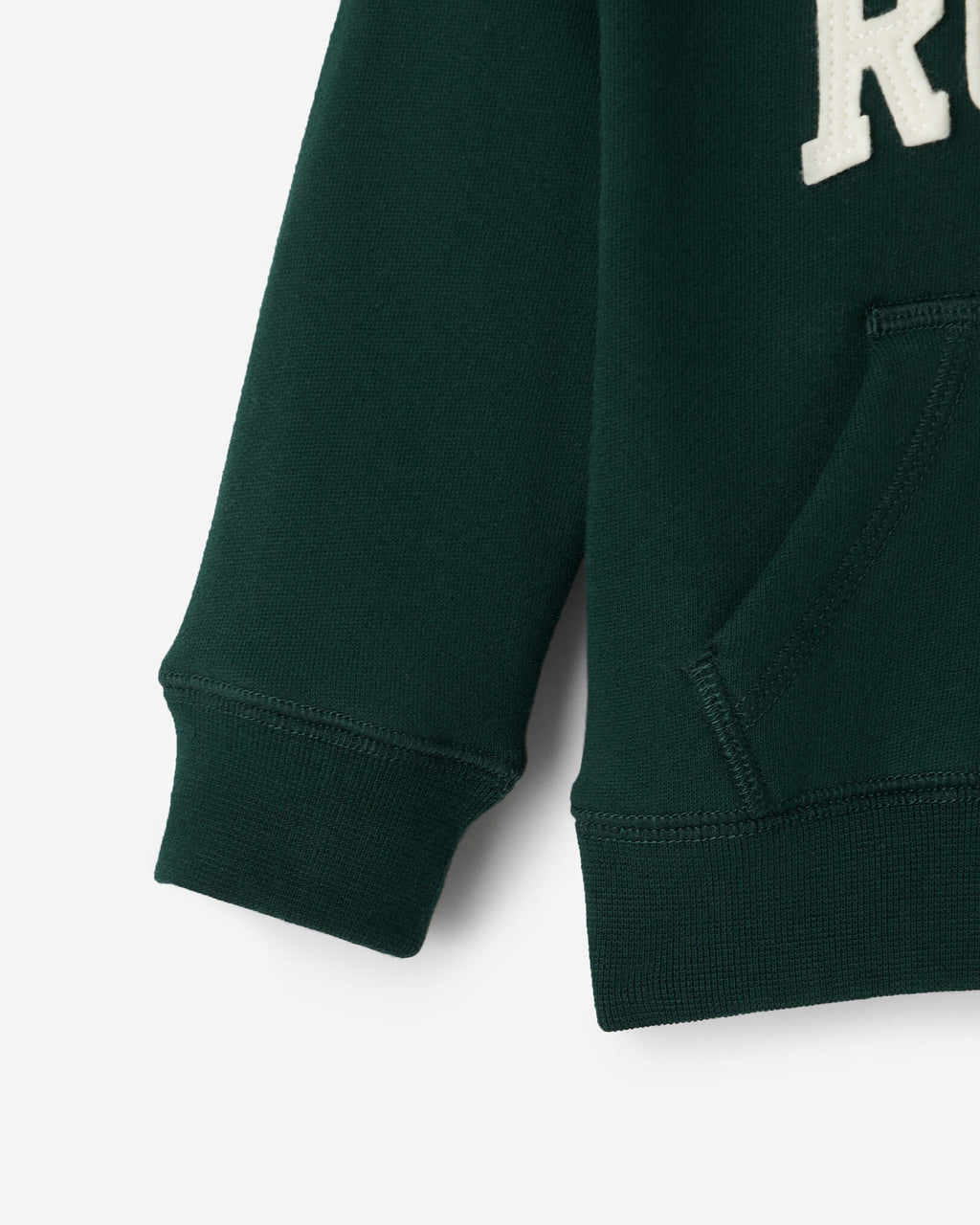 Baby  Applique Full Zip Hoodie / VARSITY GREEN
