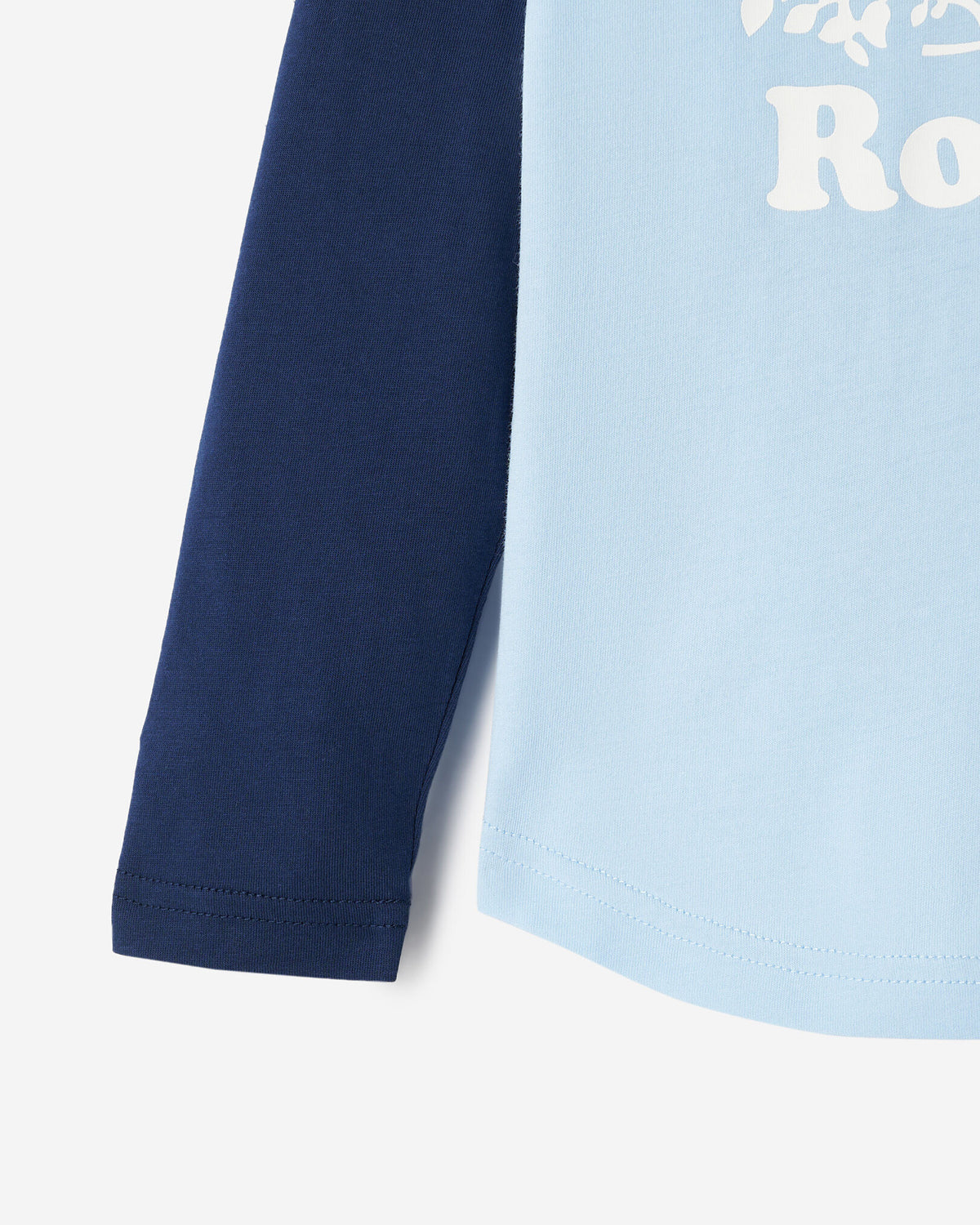 Toddler Cooper Baseball Long Sleeve T-Shirt / TRUE NAVY