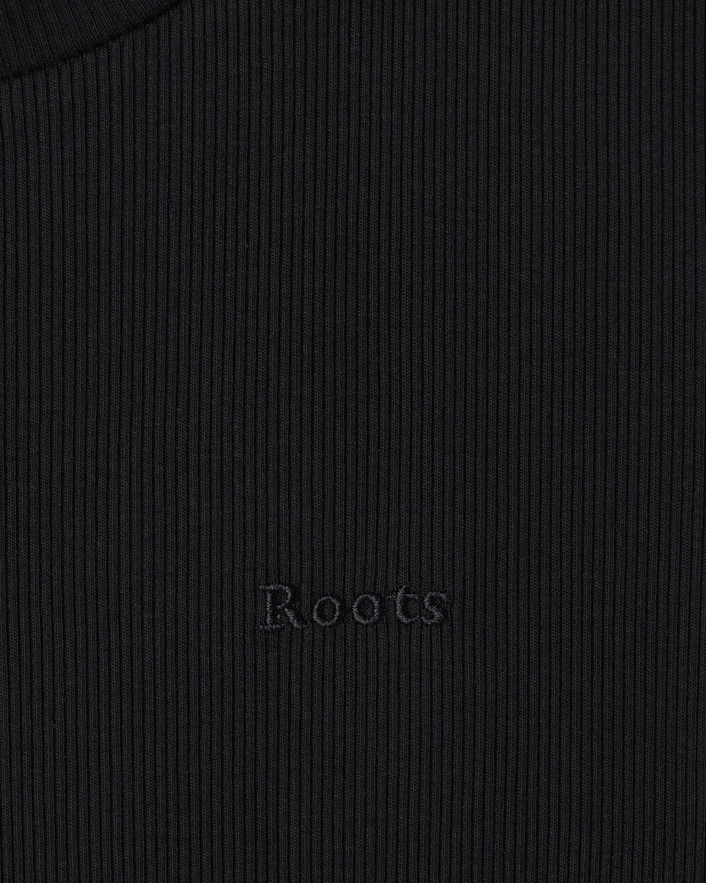 Roam Rib Fitted Short Sleeve Top / BLACK