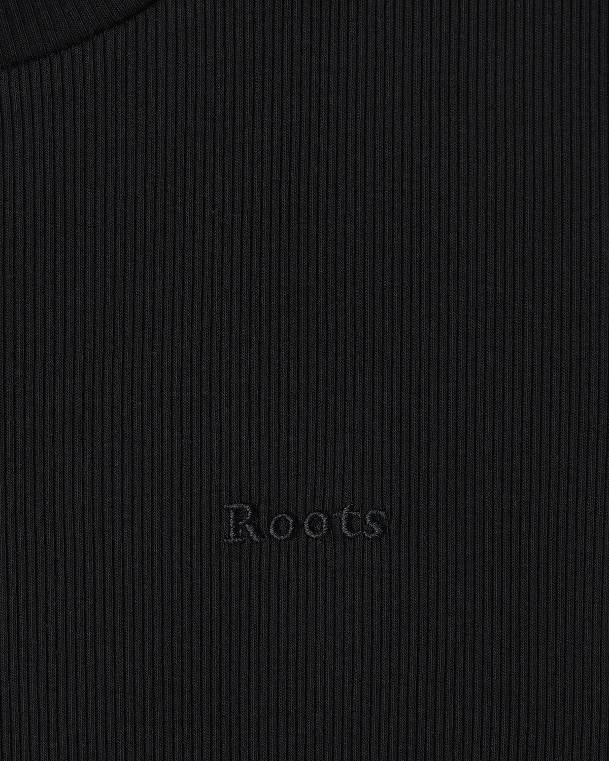 Roam Rib Fitted Short Sleeve Top / BLACK