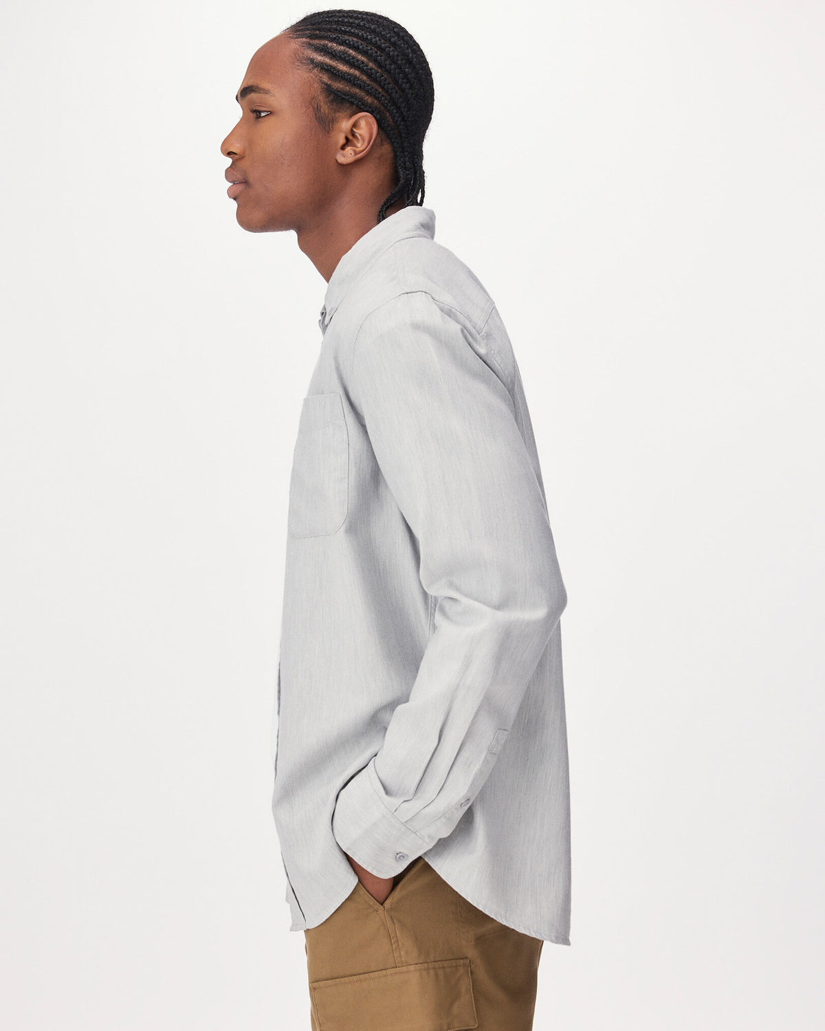 Barkley Twill Shirt / ATHLETIC GREY MIX
