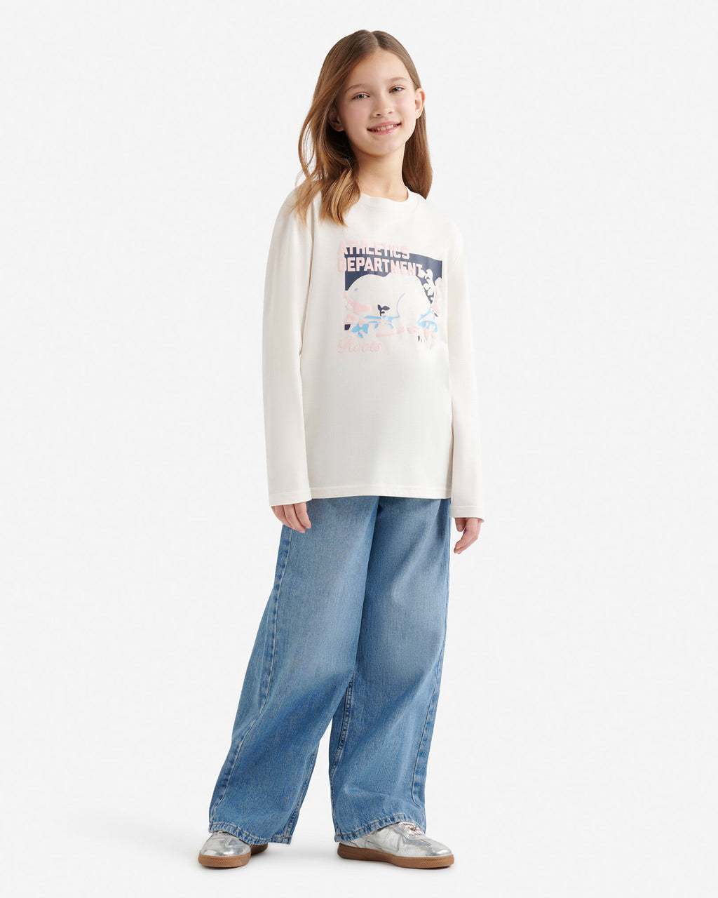 Kids Athletics Department T-Shirt / EGRET