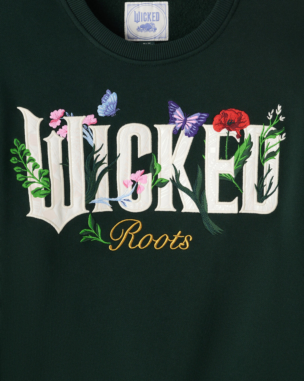 X Wicked Floral Crew / VARSITY GREEN