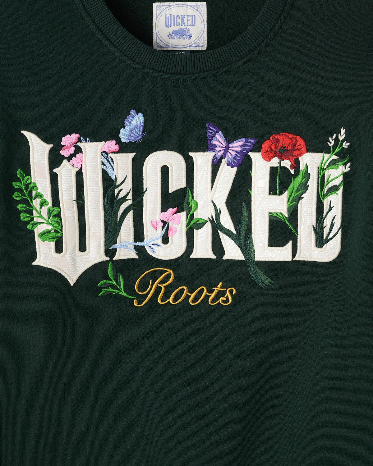X Wicked Floral Crew / VARSITY GREEN