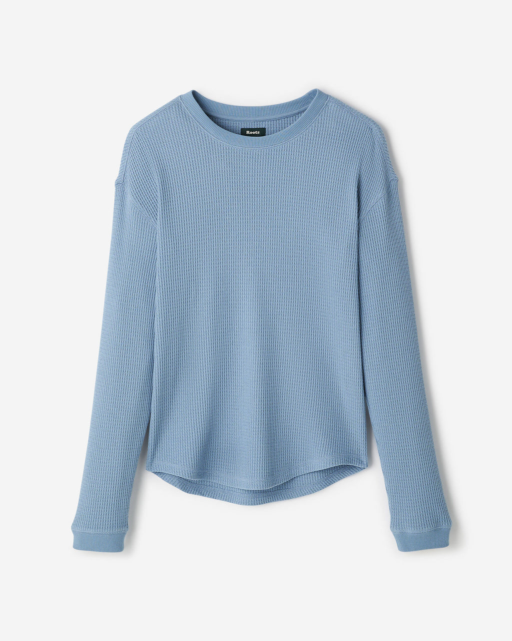 Waffle Long Sleeve Top / RAINCLOUD BLUE