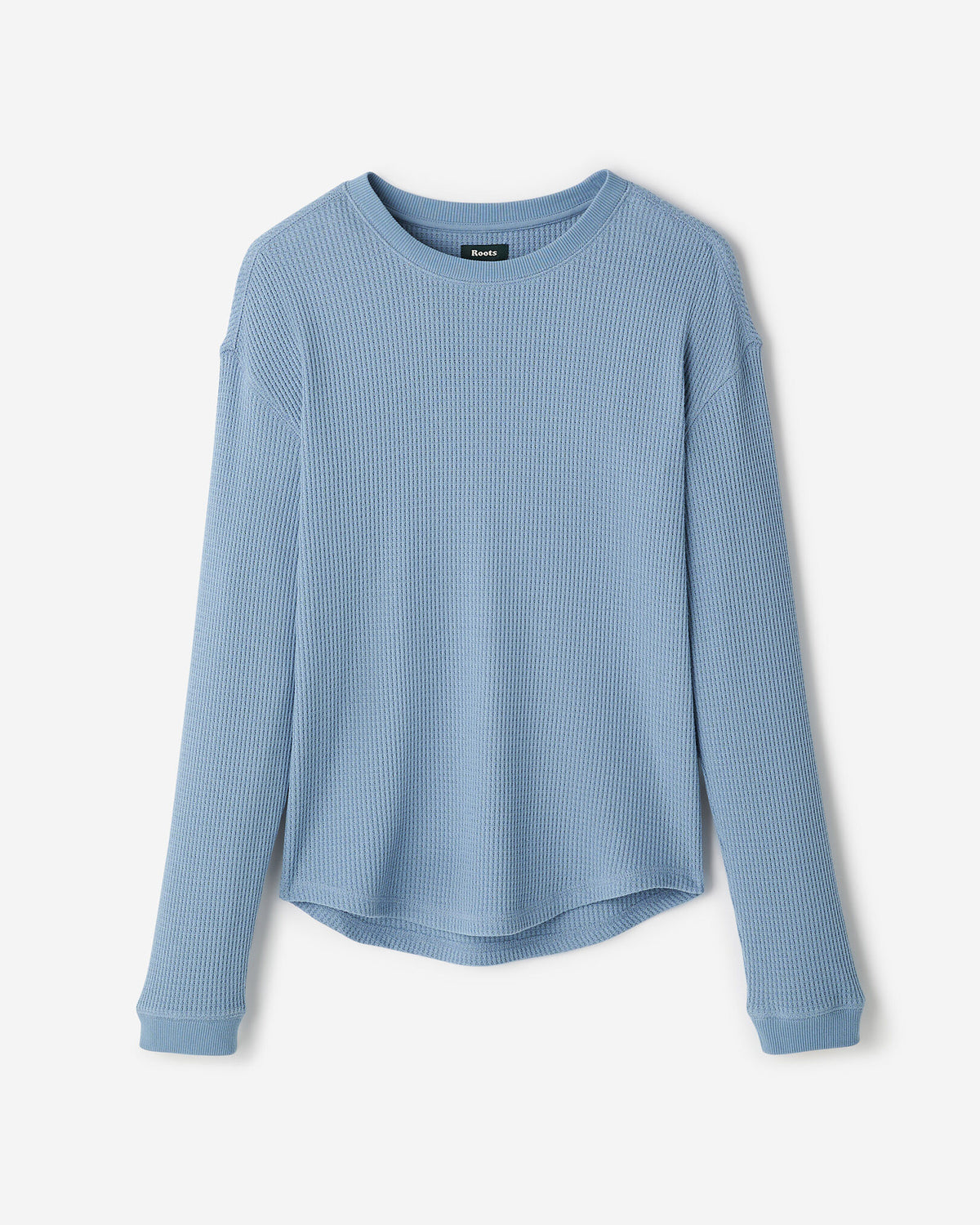 Waffle Long Sleeve Top / RAINCLOUD BLUE