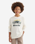 Kids Organic Cooper Watercolour T-Shirt / EGRET
