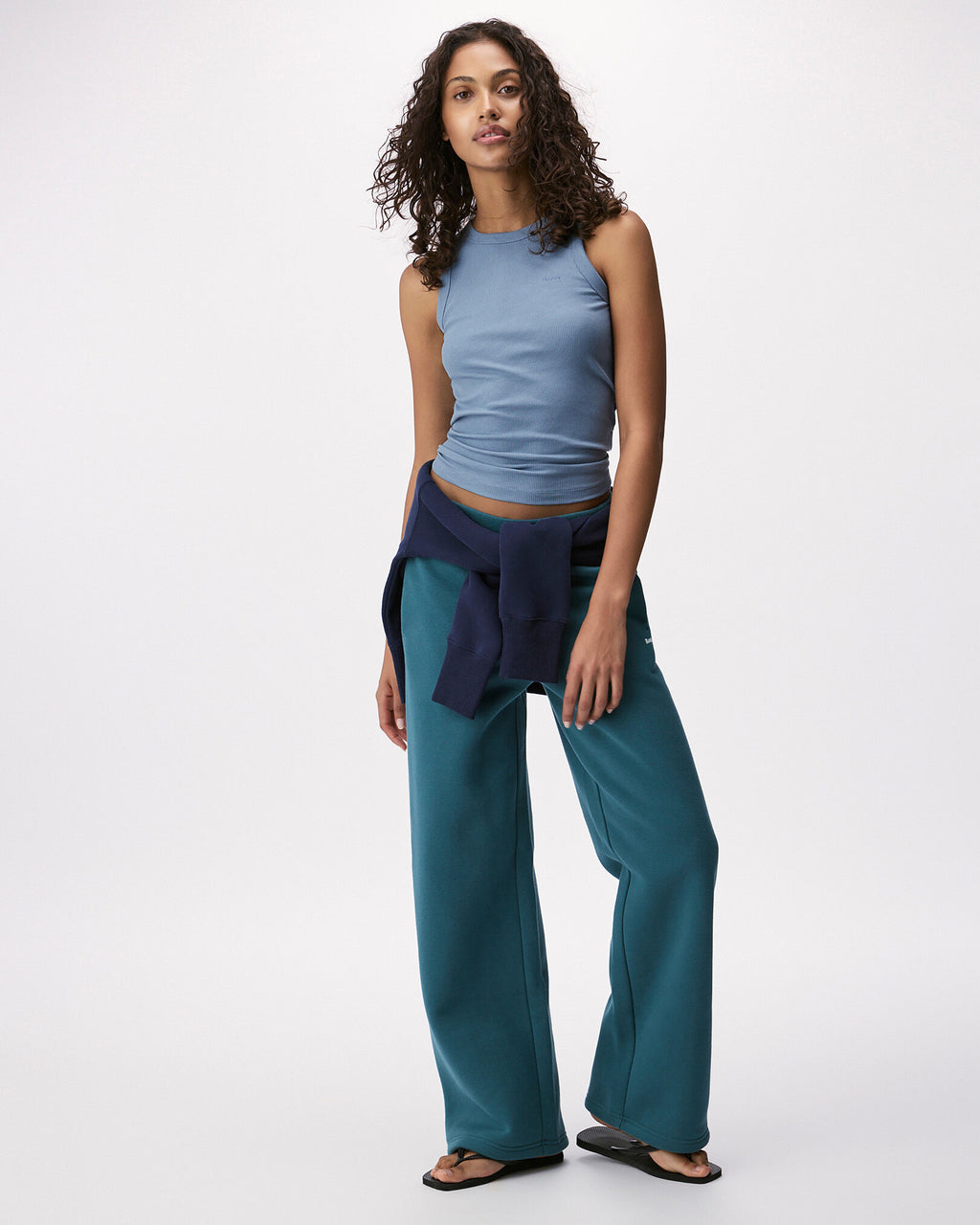 Roam Rib Fitted Tank Top / RAINCLOUD BLUE