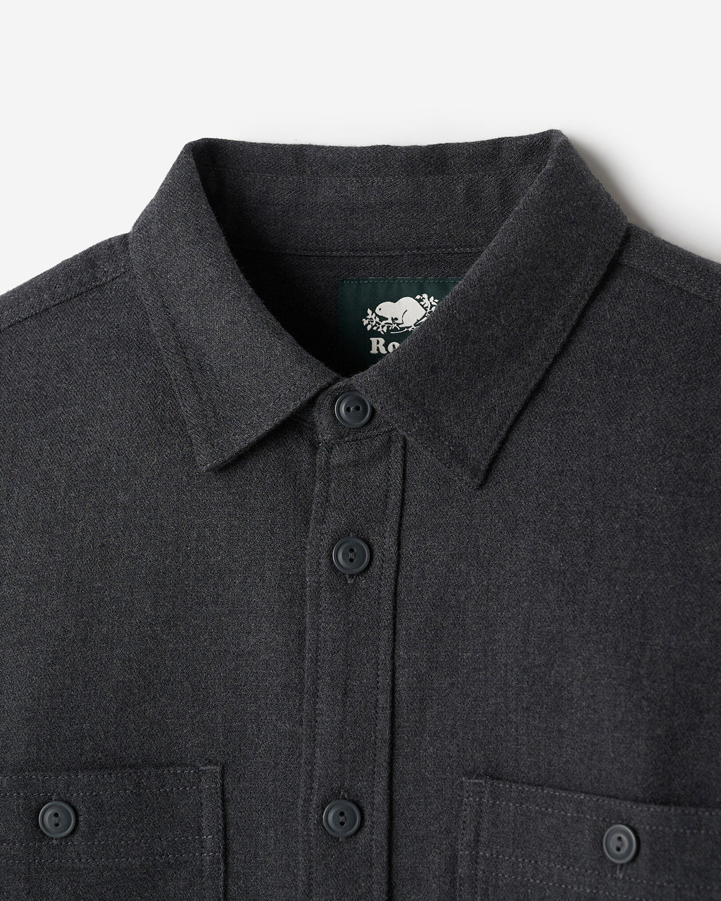 Bellwoods Herringbone Shirt / CHARCOAL PEPPER