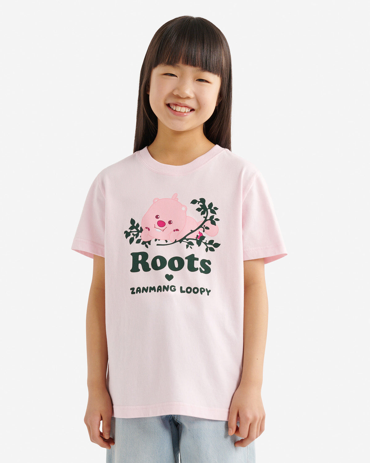 Kids  X Zanmang Loopy T-Shirt / BUBBLE PINK