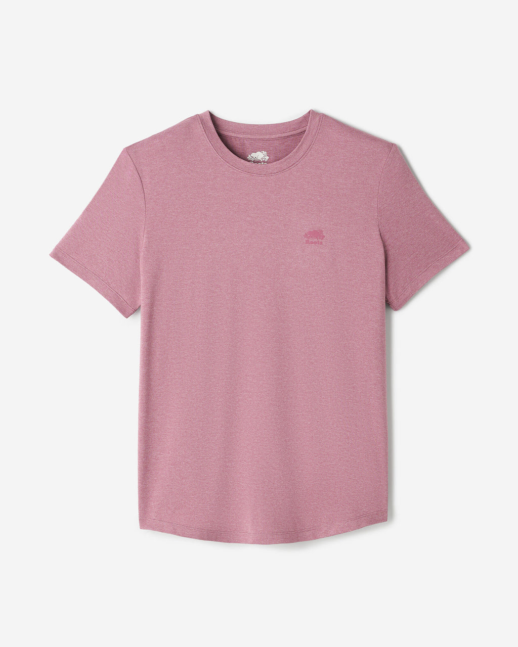 Renew Knit Classic Short Sleeve Top / DUSKY PLUM MIX