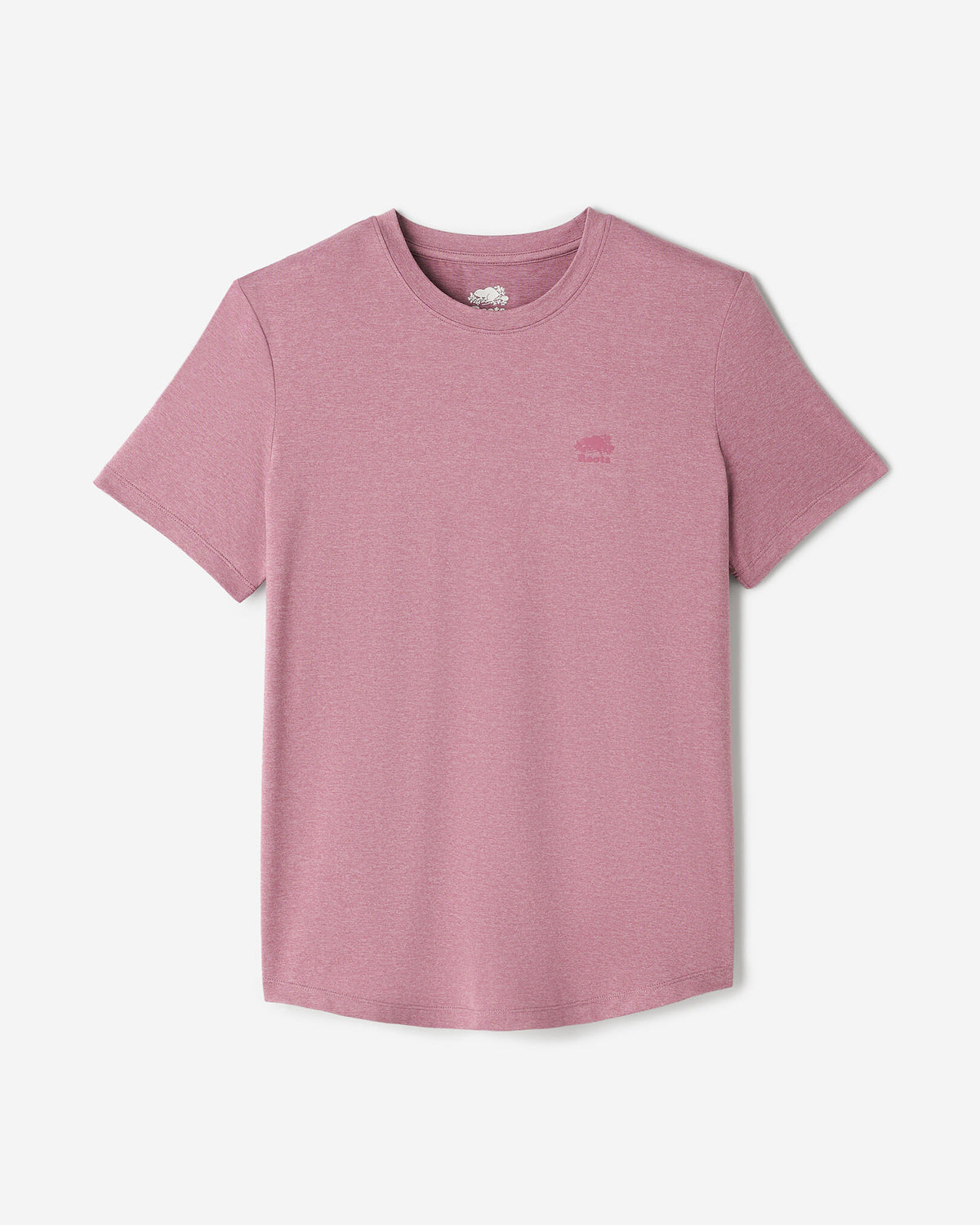Renew Knit Classic Short Sleeve Top / DUSKY PLUM MIX