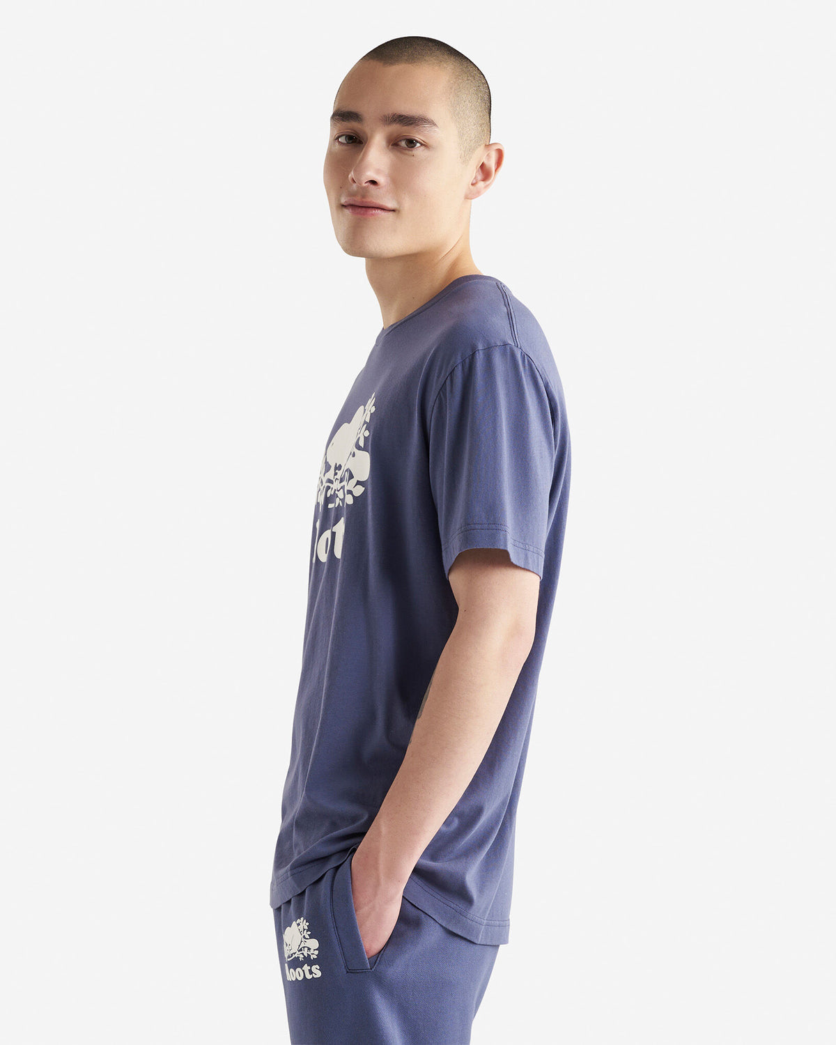 Mens Organic Cooper Beaver T-Shirt / NIGHTSHADOW BLUE