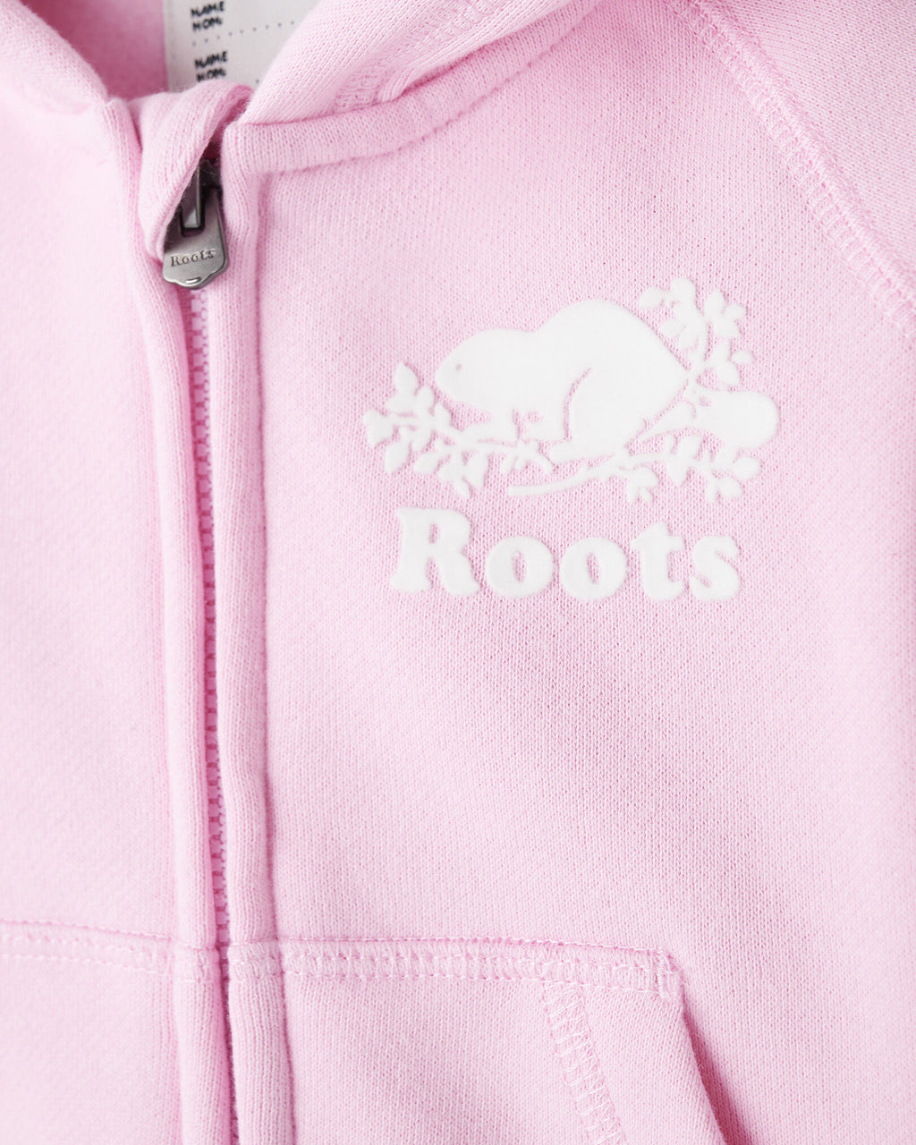 Baby Organic Original Full Zip Hoodie / FEATHER PINK