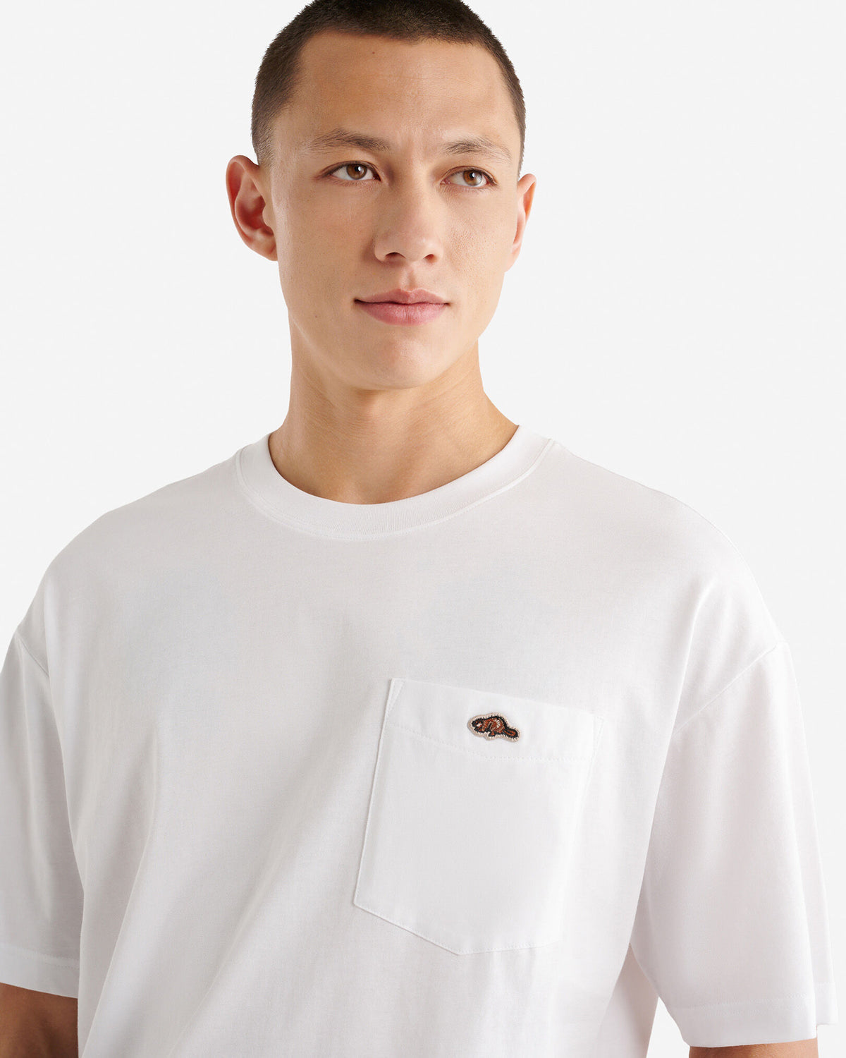 Mens Beavermark T-Shirt / WHITE