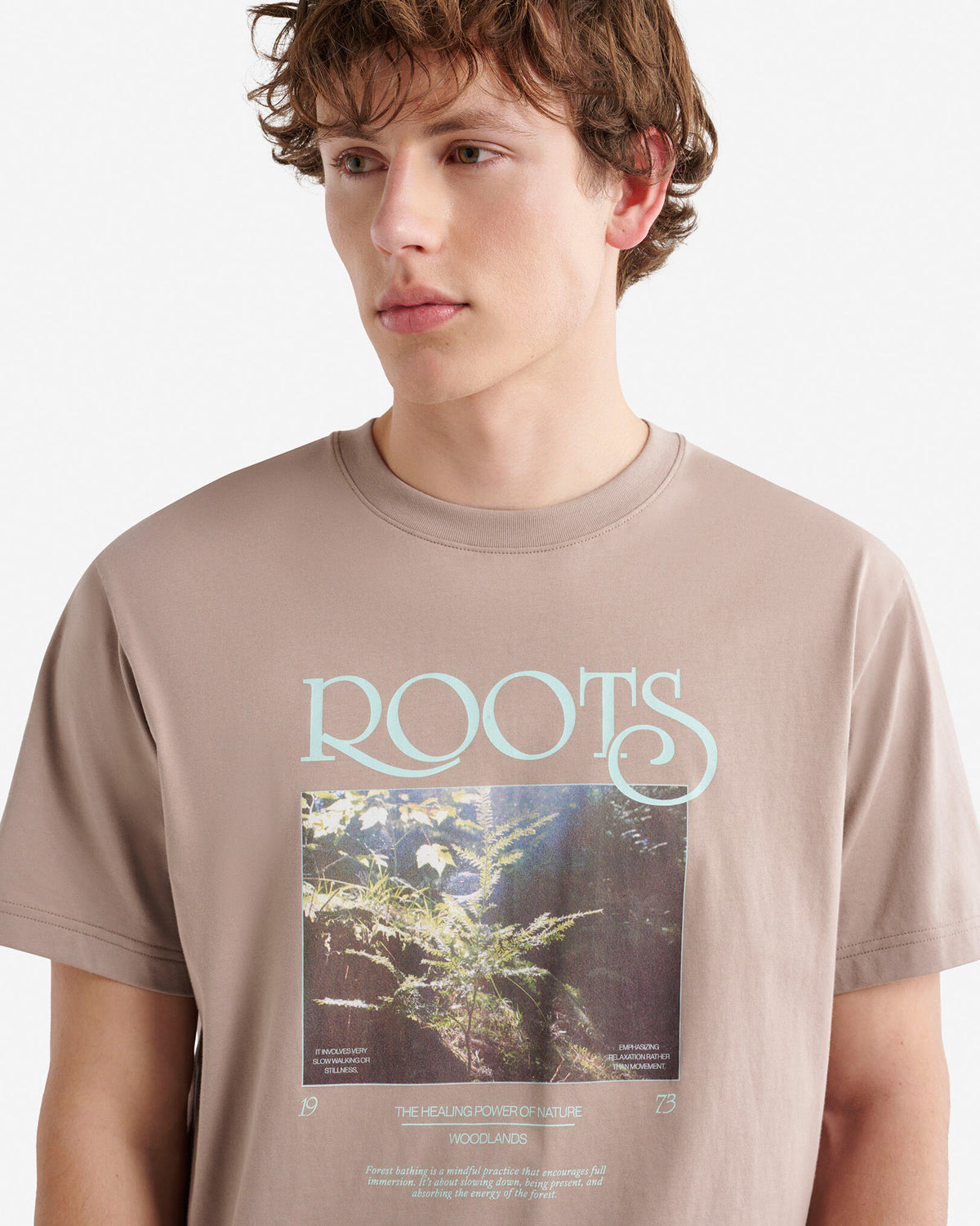 Mens Wilderness Snapshot T-Shirt / MUSHROOM BROWN