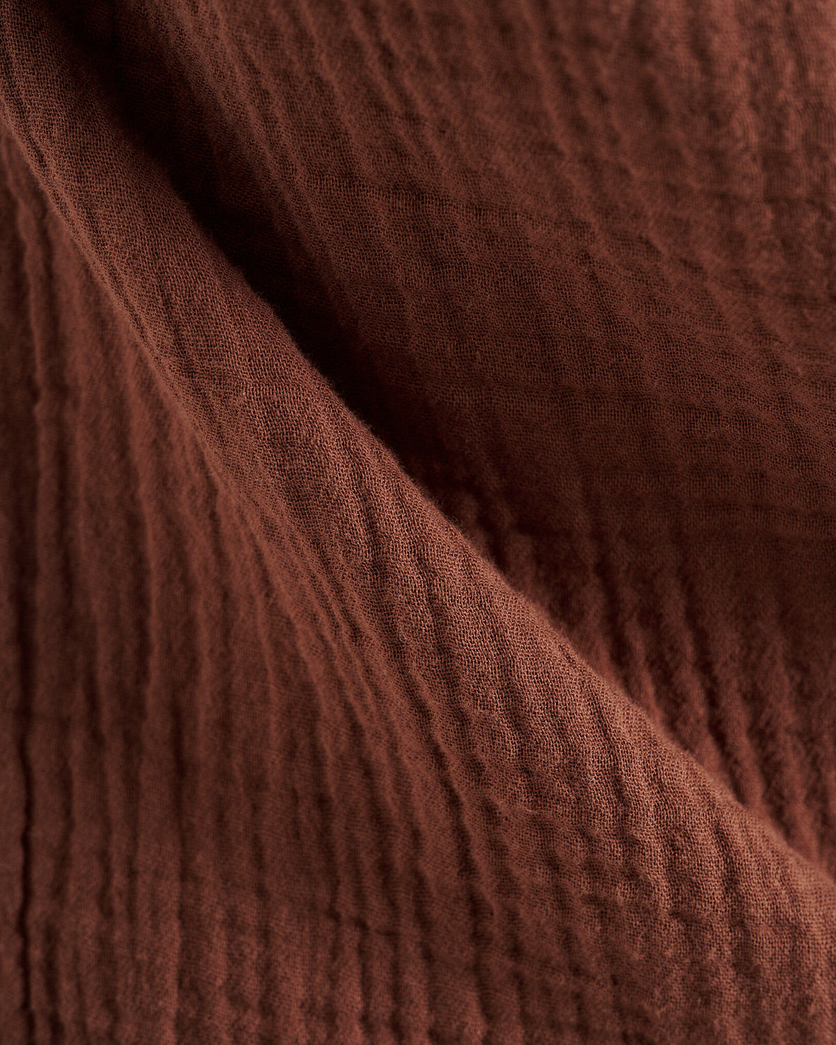 Isla Cotton Gauze Gathered Tank / ROCKY ROAD BROWN