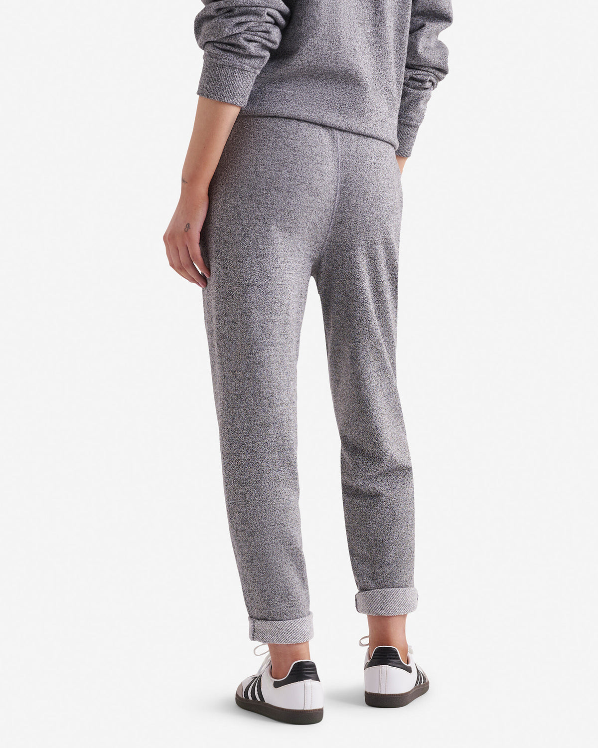 Organic Original Terry Ankle Sweatpant / SALT & PEPPER