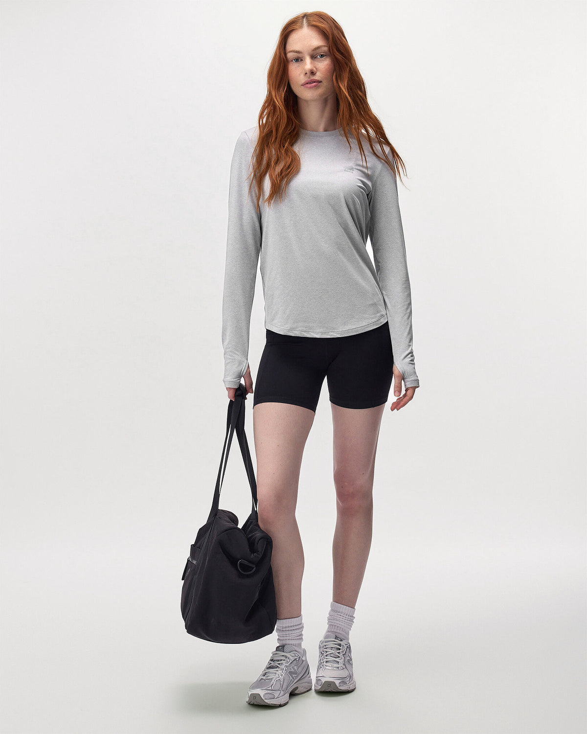 Renew Knit Classic Long Sleeve Top / HEATHER GREY