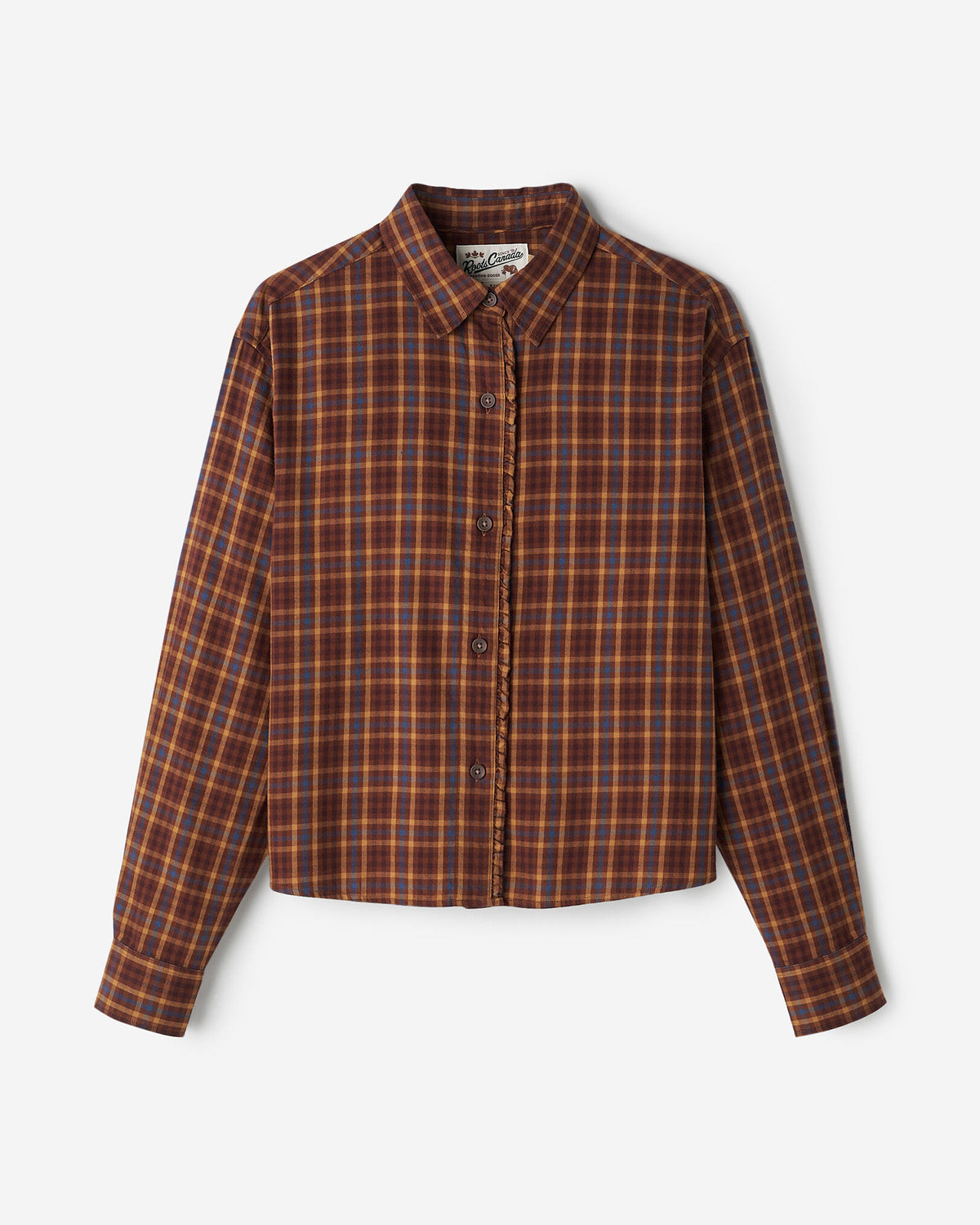 Willow Plaid Shirt / RUSTWOOD BROWN