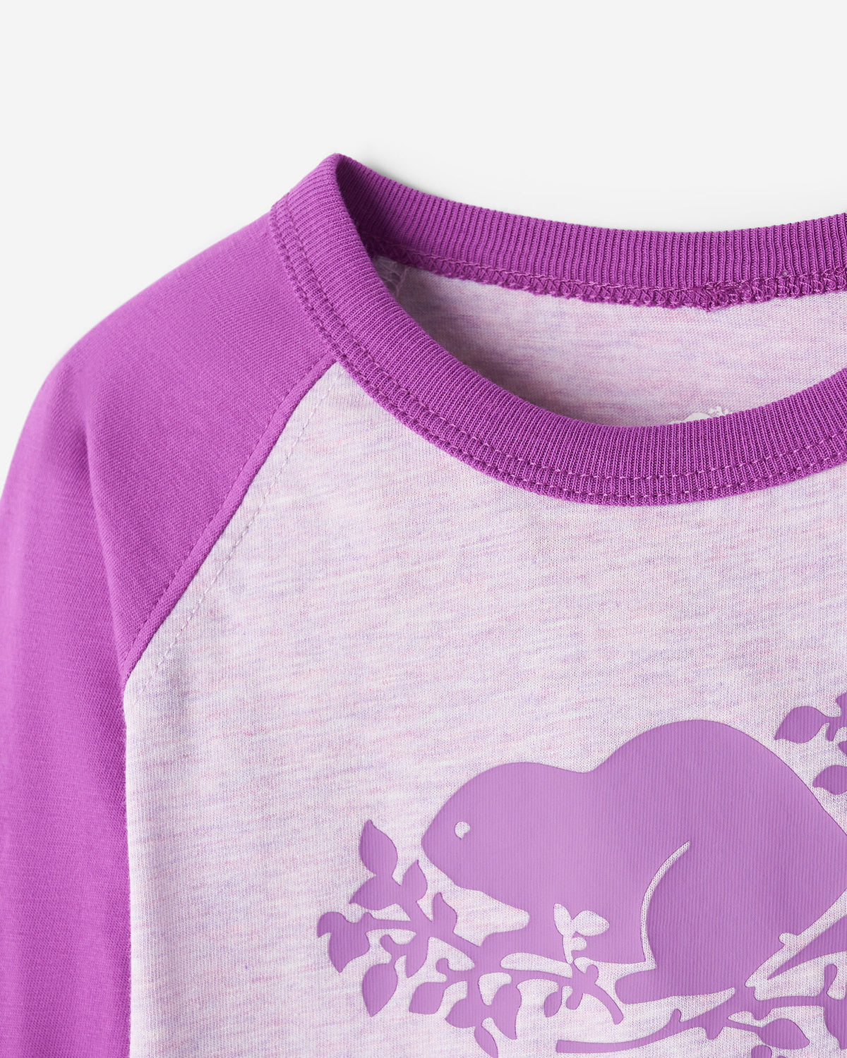 Baby Organic Cooper Baseball T-Shirt / HYACINTH VIOLET