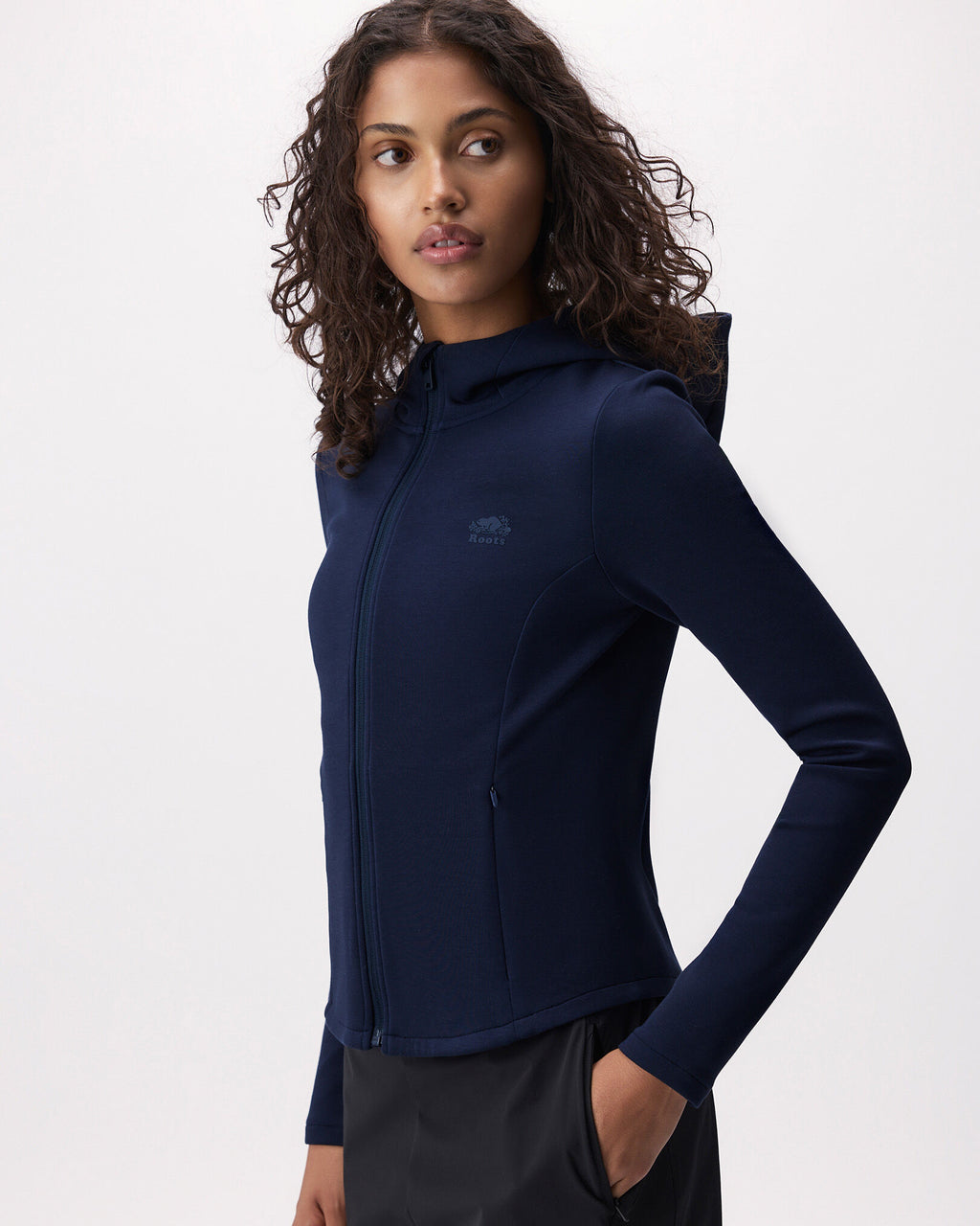 Roam Hooded Full Zip / NAVY BLAZER