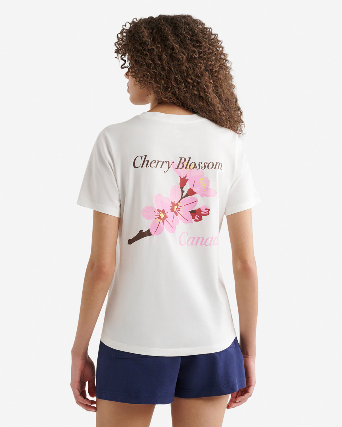 Womens  Spring Stamp T-Shirt / EGRET