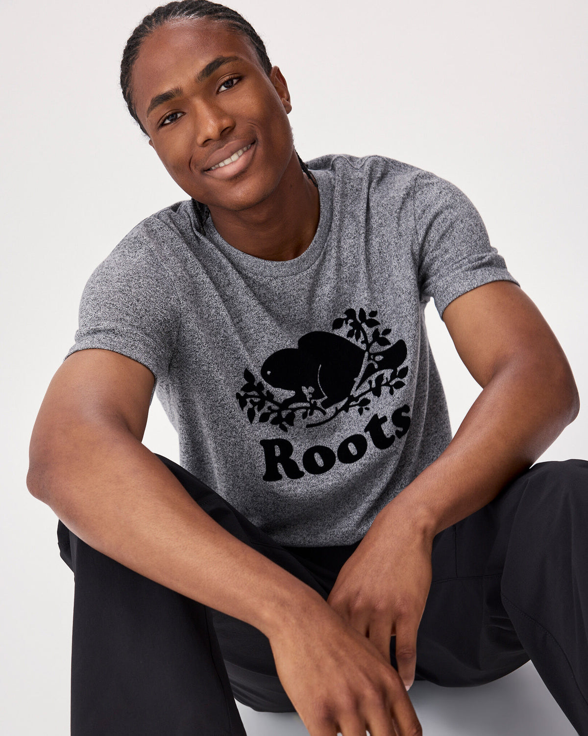 Mens Organic Cooper Beaver T-shirt / SALT & PEPPER