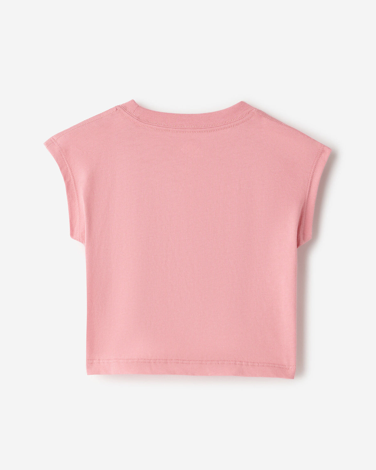 Toddler Girls Sleeveless Boxy T-Shirt / BRANDIED APRICOT