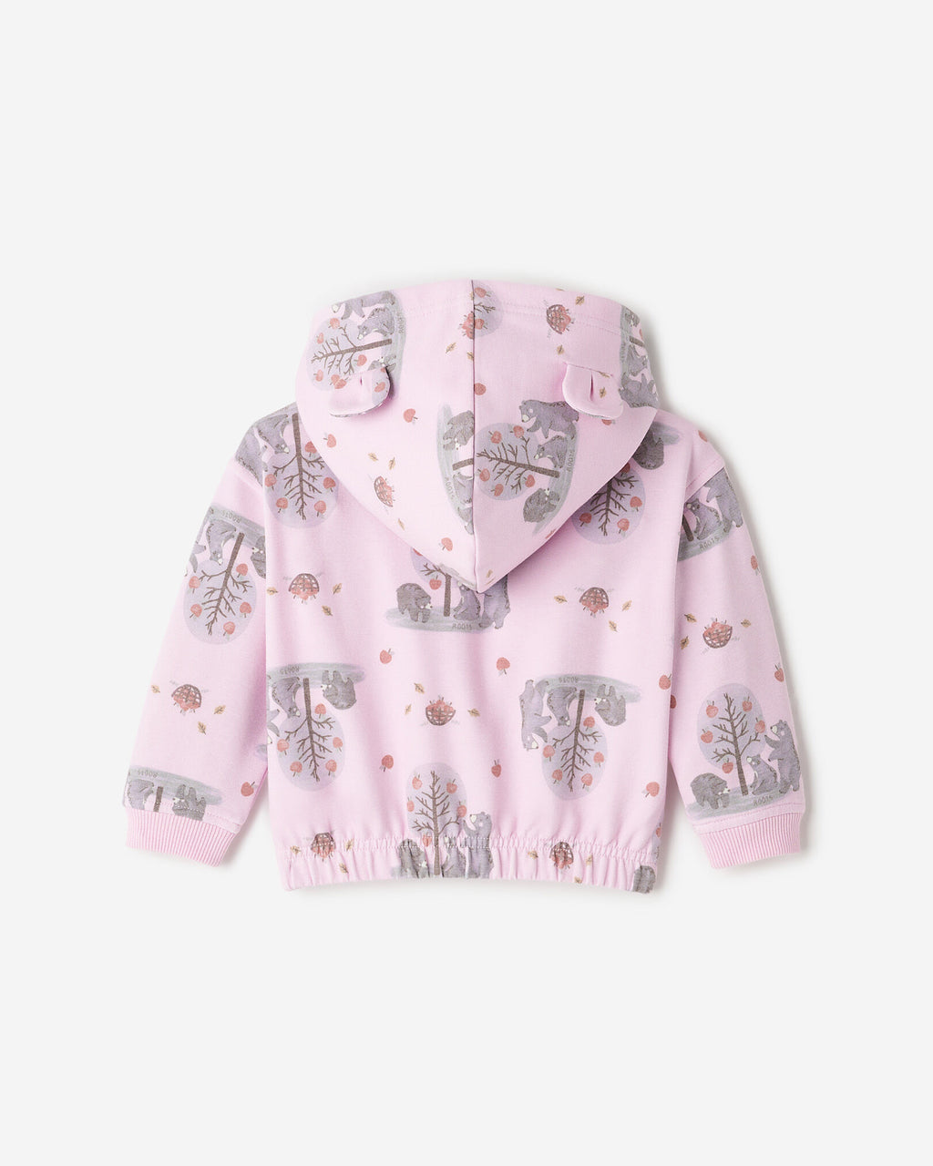 Baby Cozy Bear Full Zip Hoodie / PINK LAVENDER