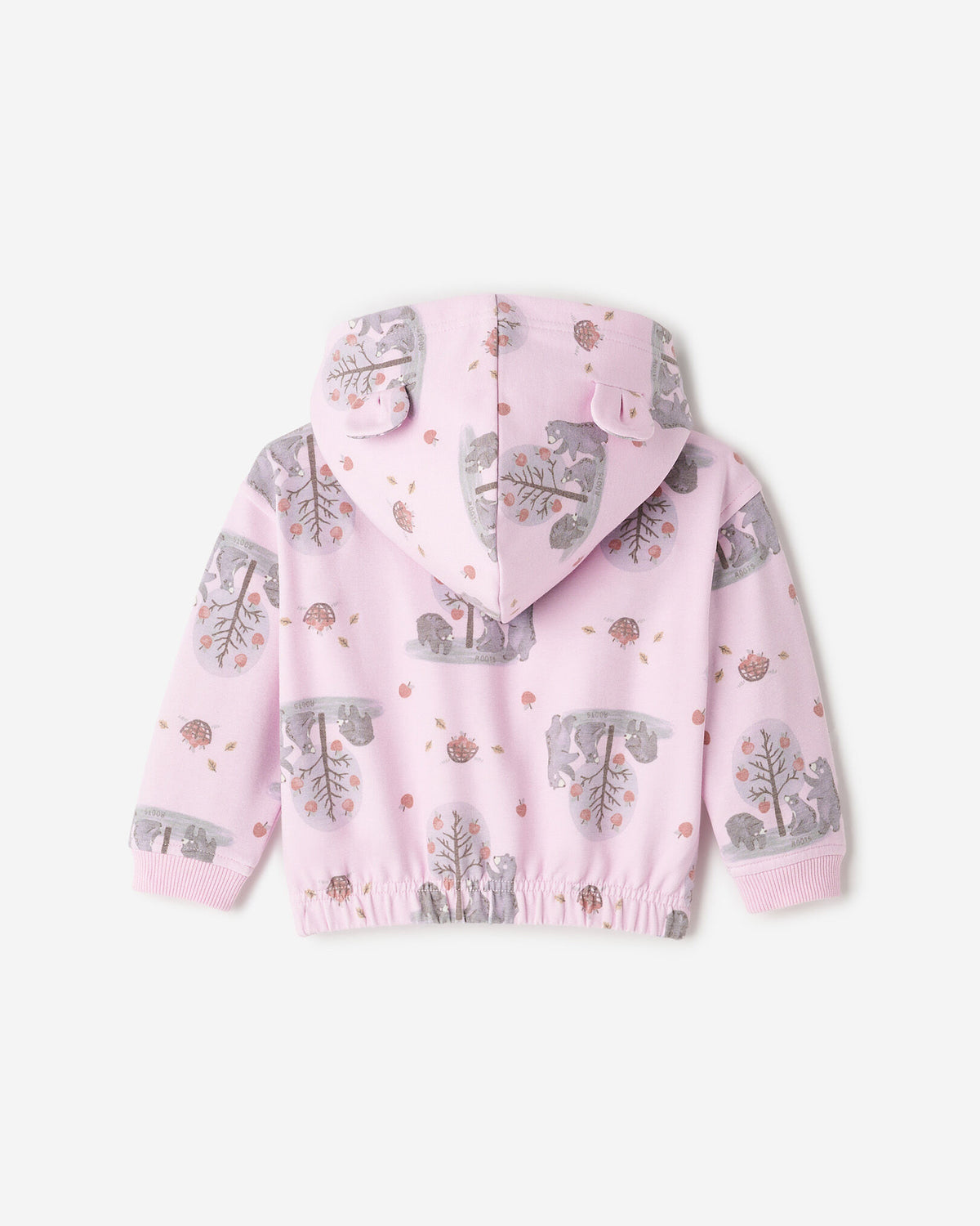Baby Cozy Bear Full Zip Hoodie / PINK LAVENDER