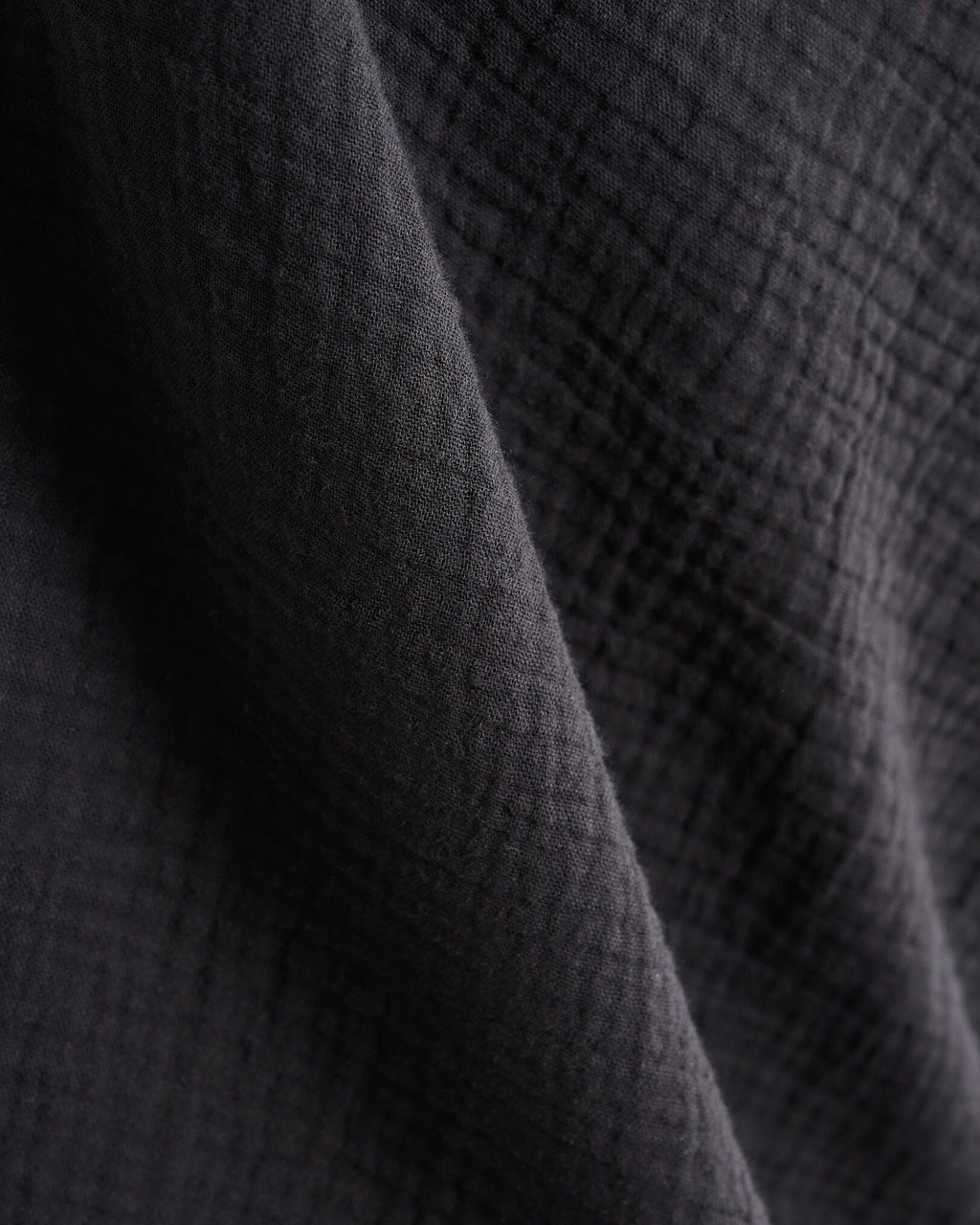 Isla Cotton Gauze Shirt / BLACK