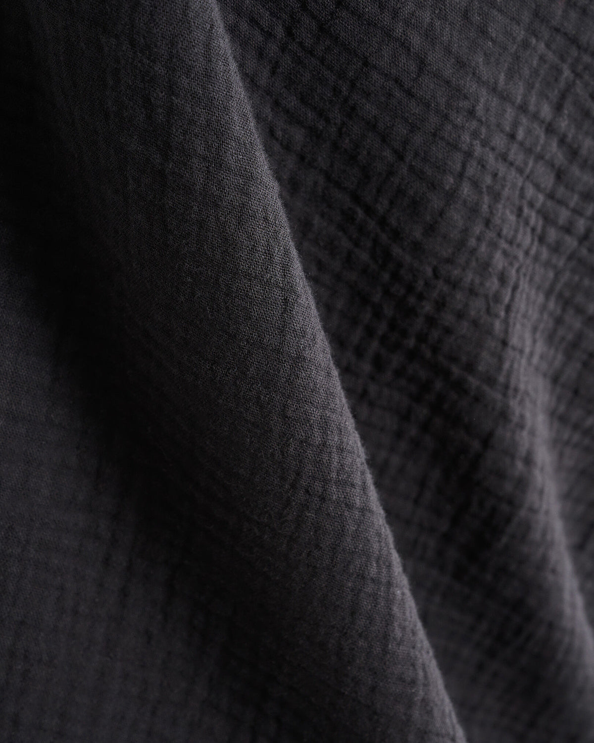 Isla Cotton Gauze Shirt / BLACK