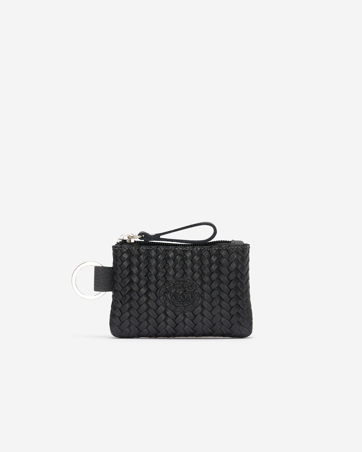 Top Zip Pouch Woven / JET BLACK