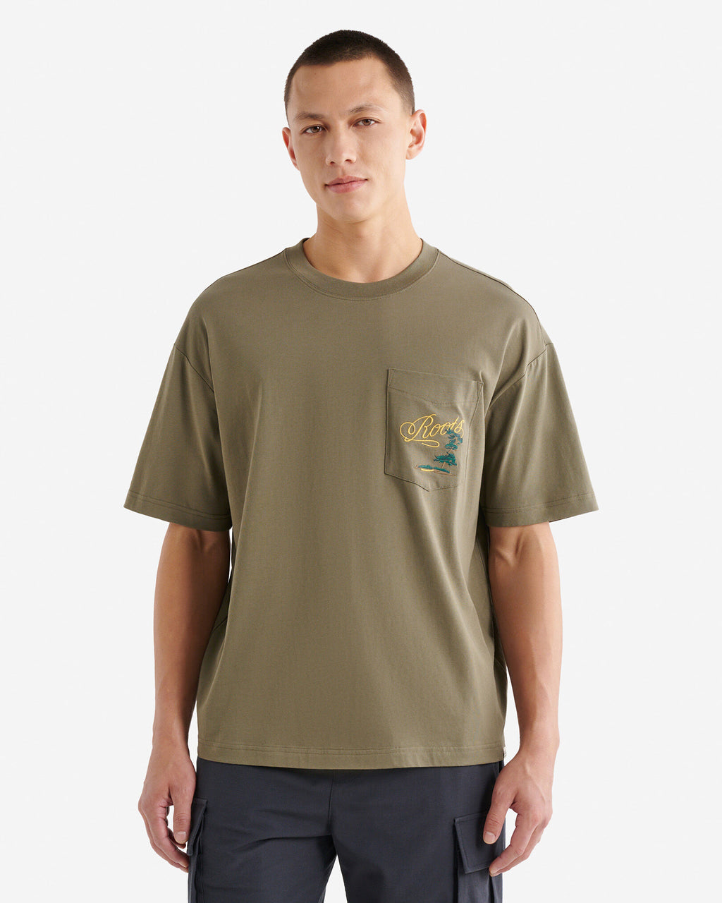 Mens Pocket Trail Relaxed T- Shirt / KALAMATA
