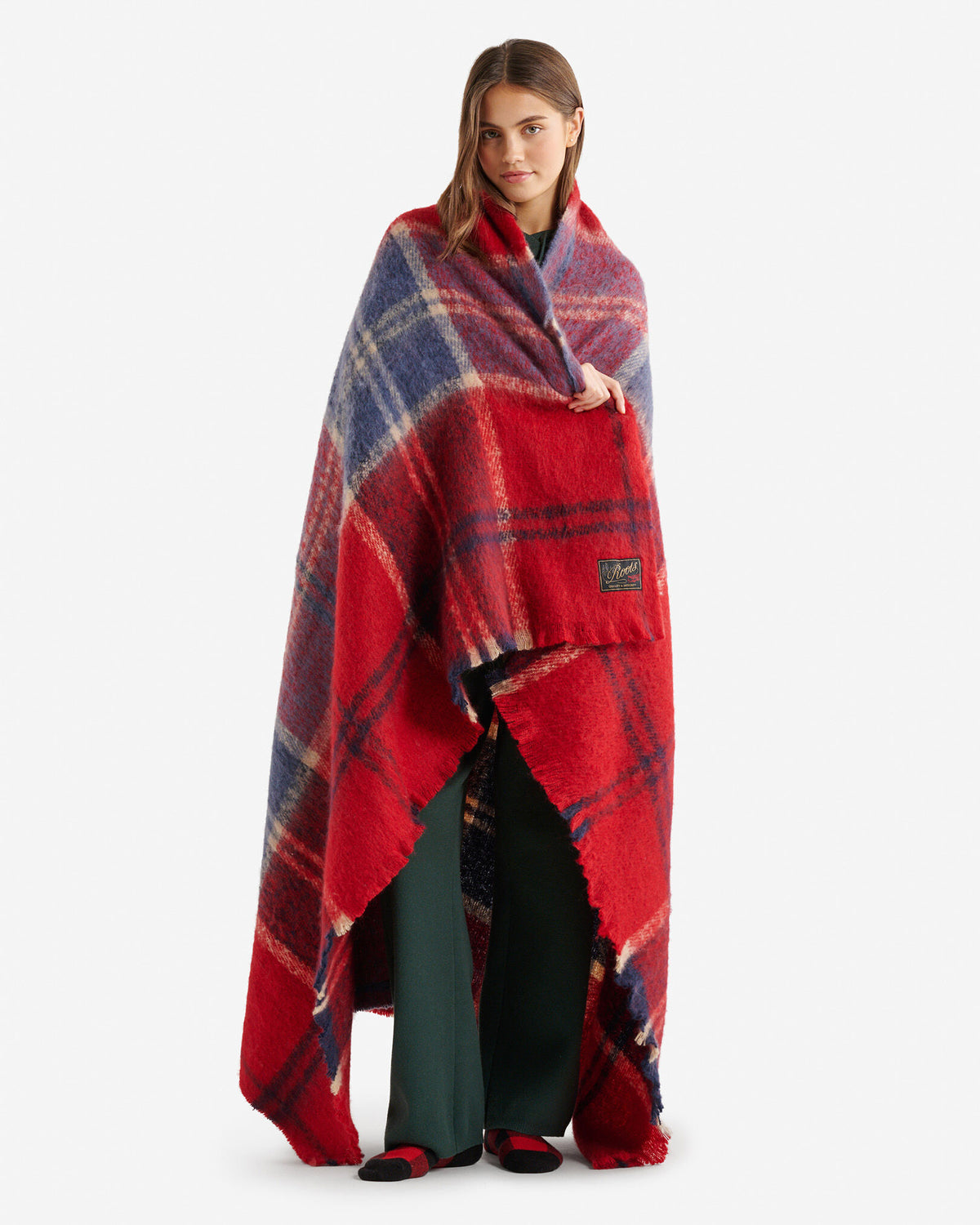 Plaid Throw / CABIN RED SMOKE LAKE
