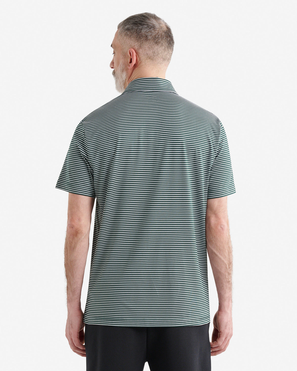 Renew Knit Striped Polo / VARSITY GREEN STRIPE