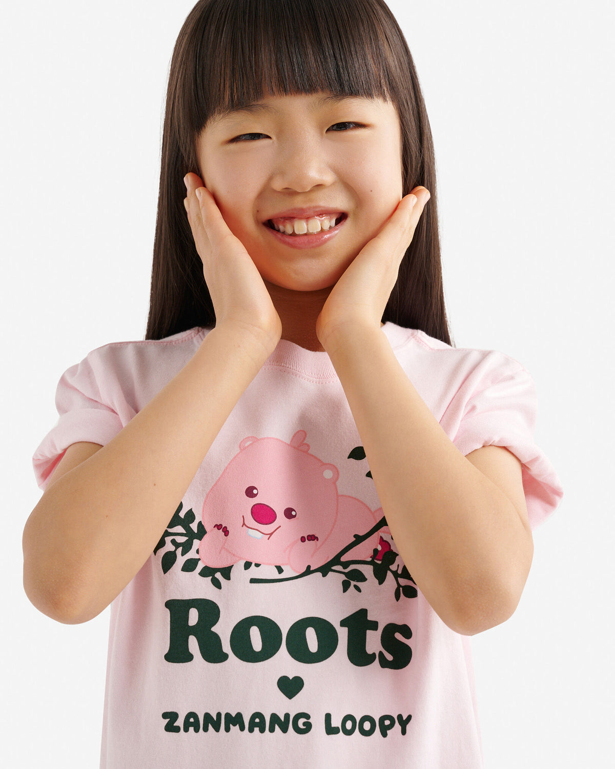 Kids  X Zanmang Loopy T-Shirt / BUBBLE PINK