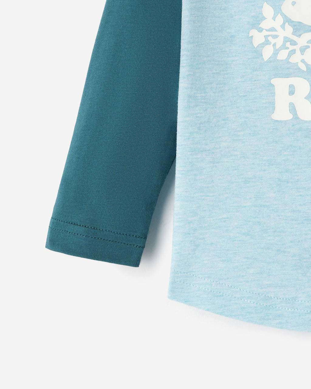 Baby Cooper Baseball Long Sleeve T-Shirt / OCEAN TEAL