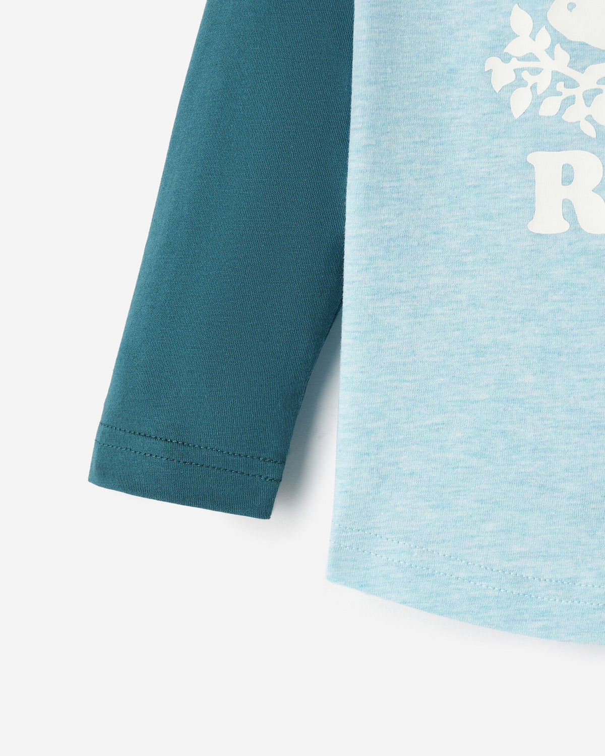 Baby Cooper Baseball Long Sleeve T-Shirt / OCEAN TEAL