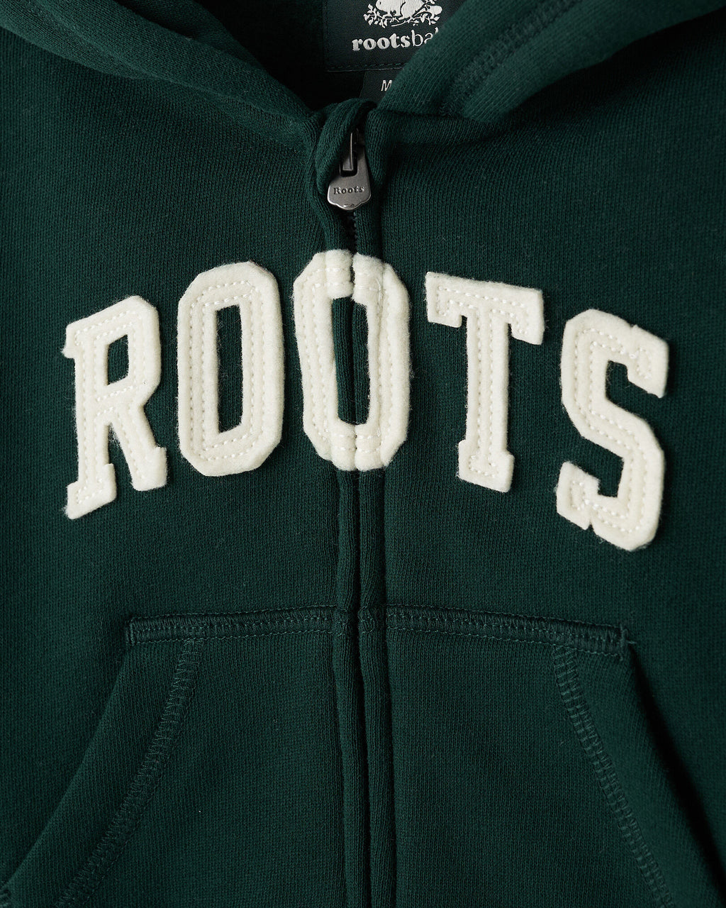 Baby  Applique Full Zip Hoodie / VARSITY GREEN