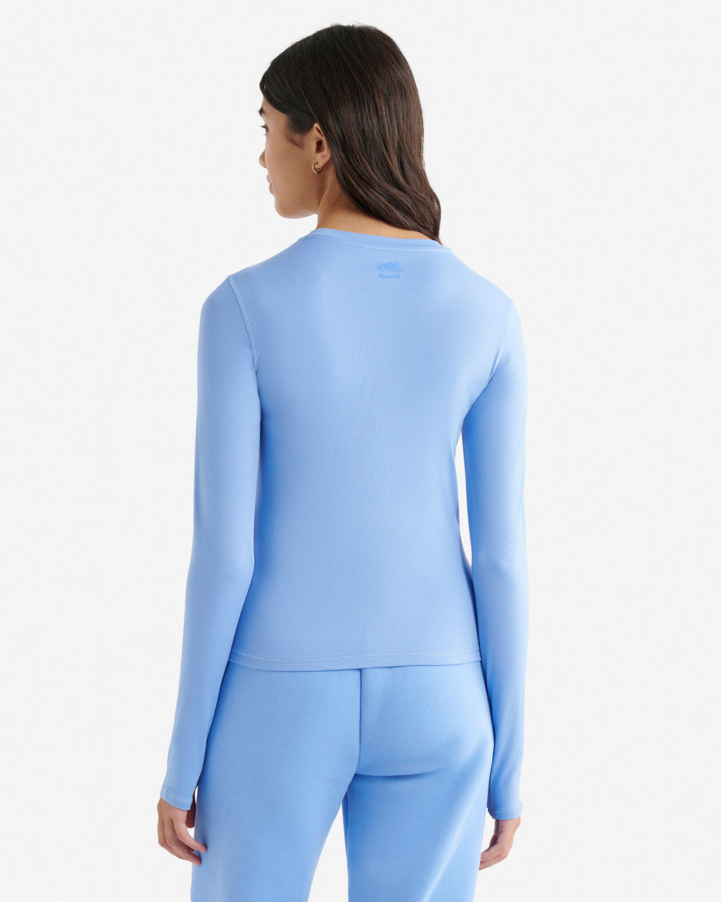 Renew Knit Fitted Long Sleeve Top / FEATHER BLUE