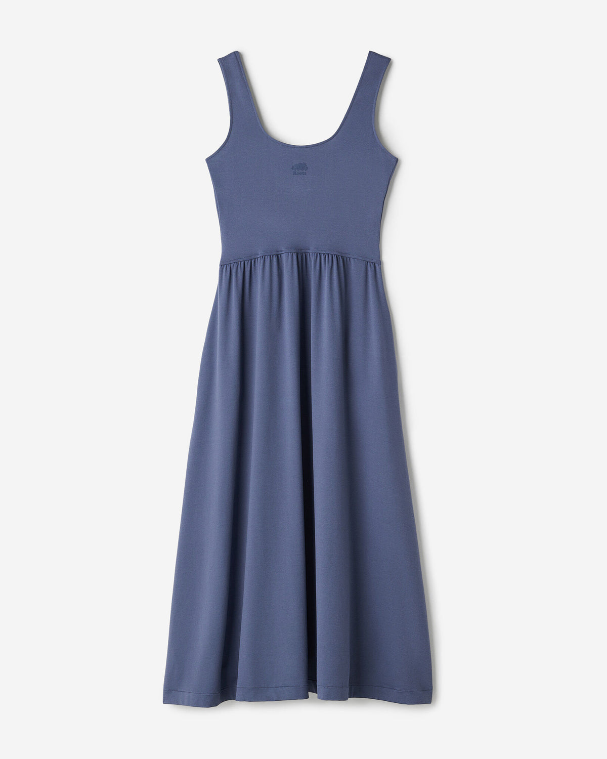 Renew Knit Square Neck Dress / TIDAL BLUE