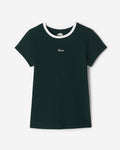 Rib Short Sleeve T-Shirt / VARSITY GREEN