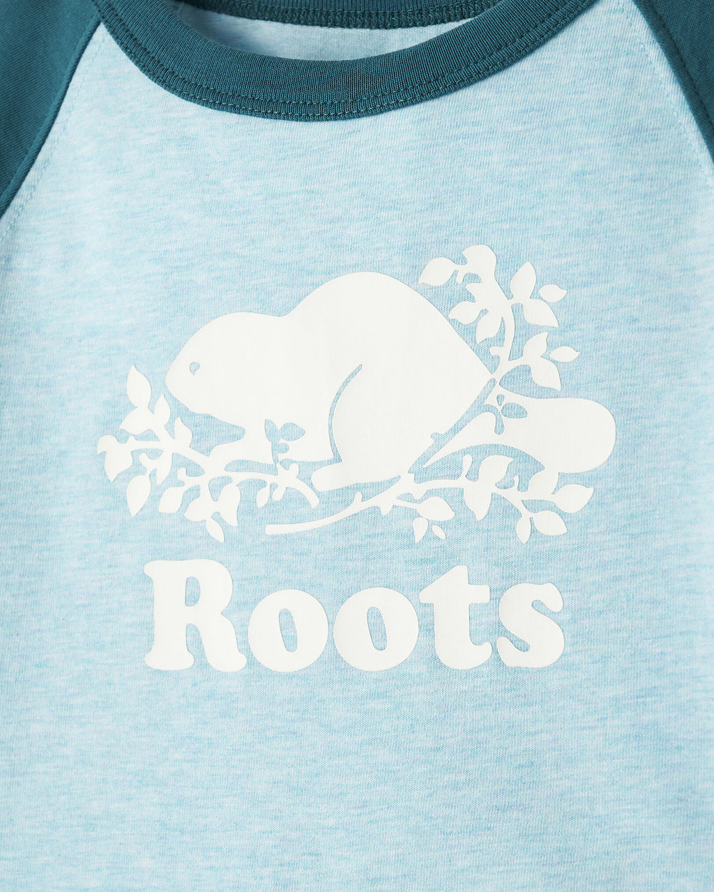 Baby Cooper Baseball Long Sleeve T-Shirt / OCEAN TEAL