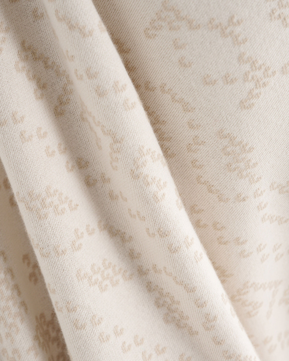 Fair Isle Quarter Zip / GARDENIA WHITE