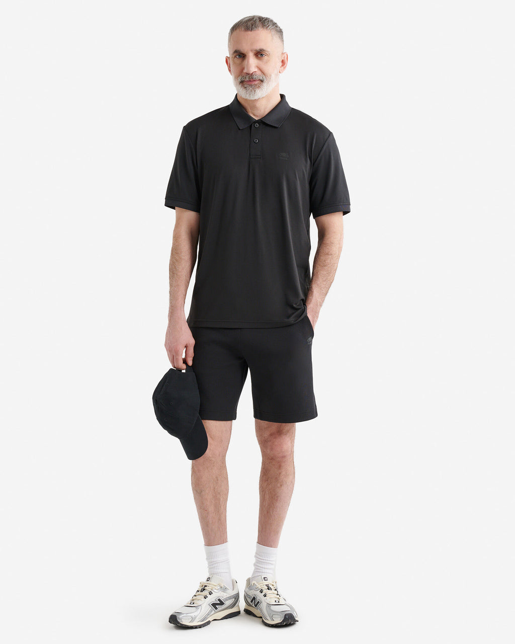 Renew Knit Polo / BLACK