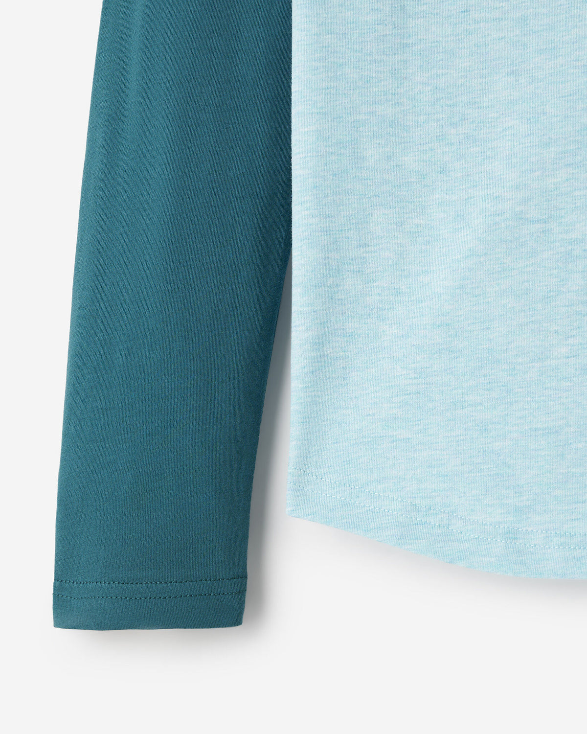 Kids Cooper Baseball Long Sleeve T-Shirt / OCEAN TEAL