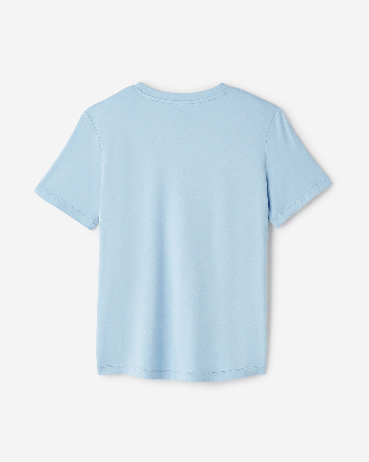 Renew Knit Classic Short Sleeve Top / LIGHT SKY BLUE MIX