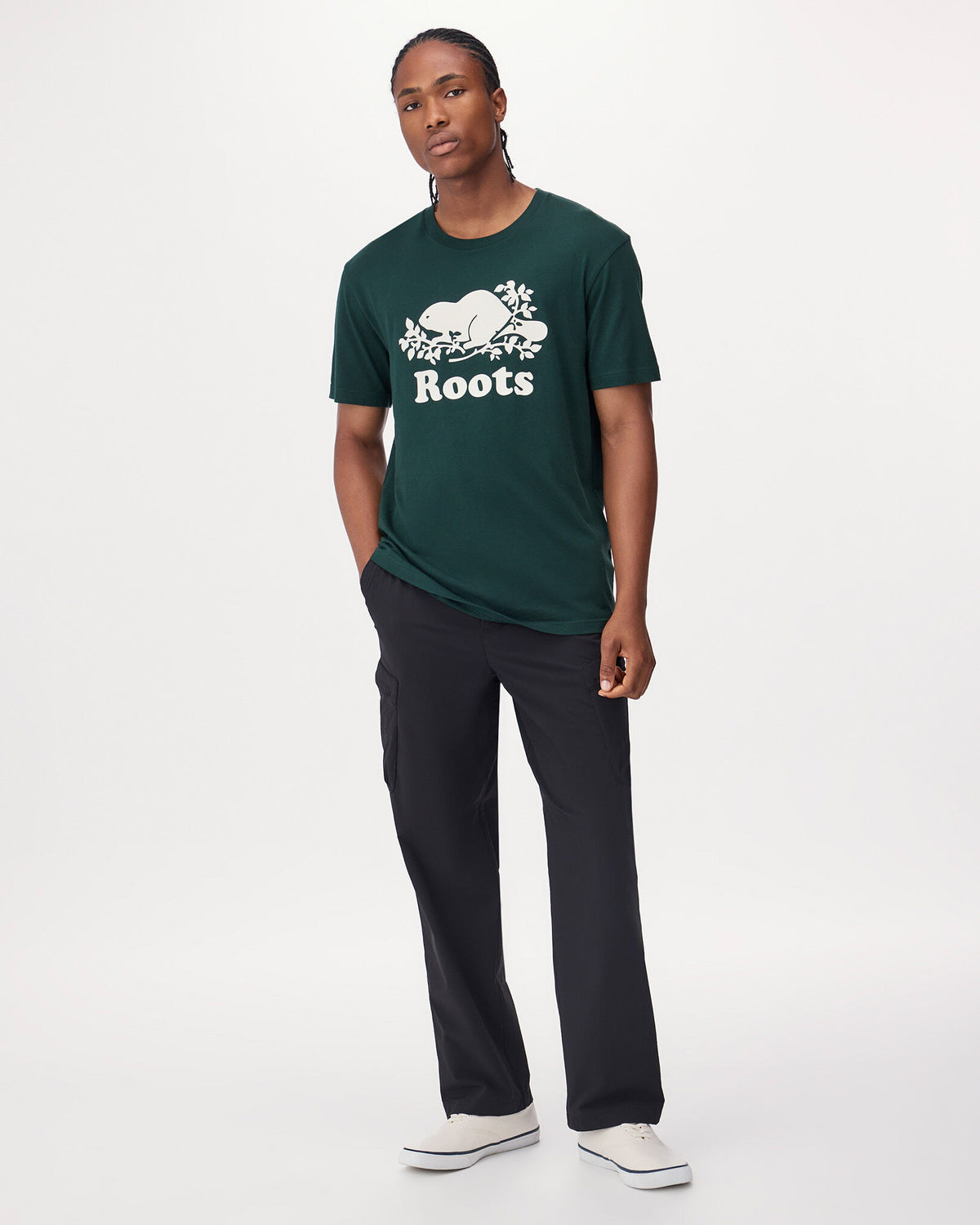 Mens Organic Cooper Beaver T-shirt / VARSITY GREEN